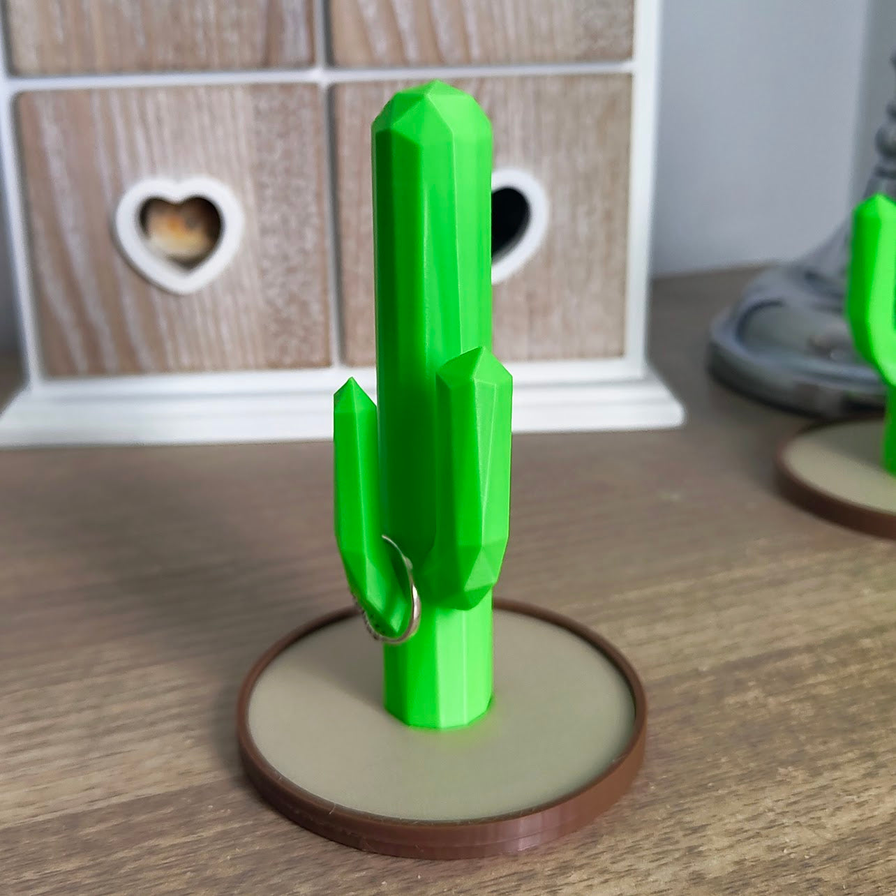 3D Printed Cactus Jewellery & Ring Holder with Tray