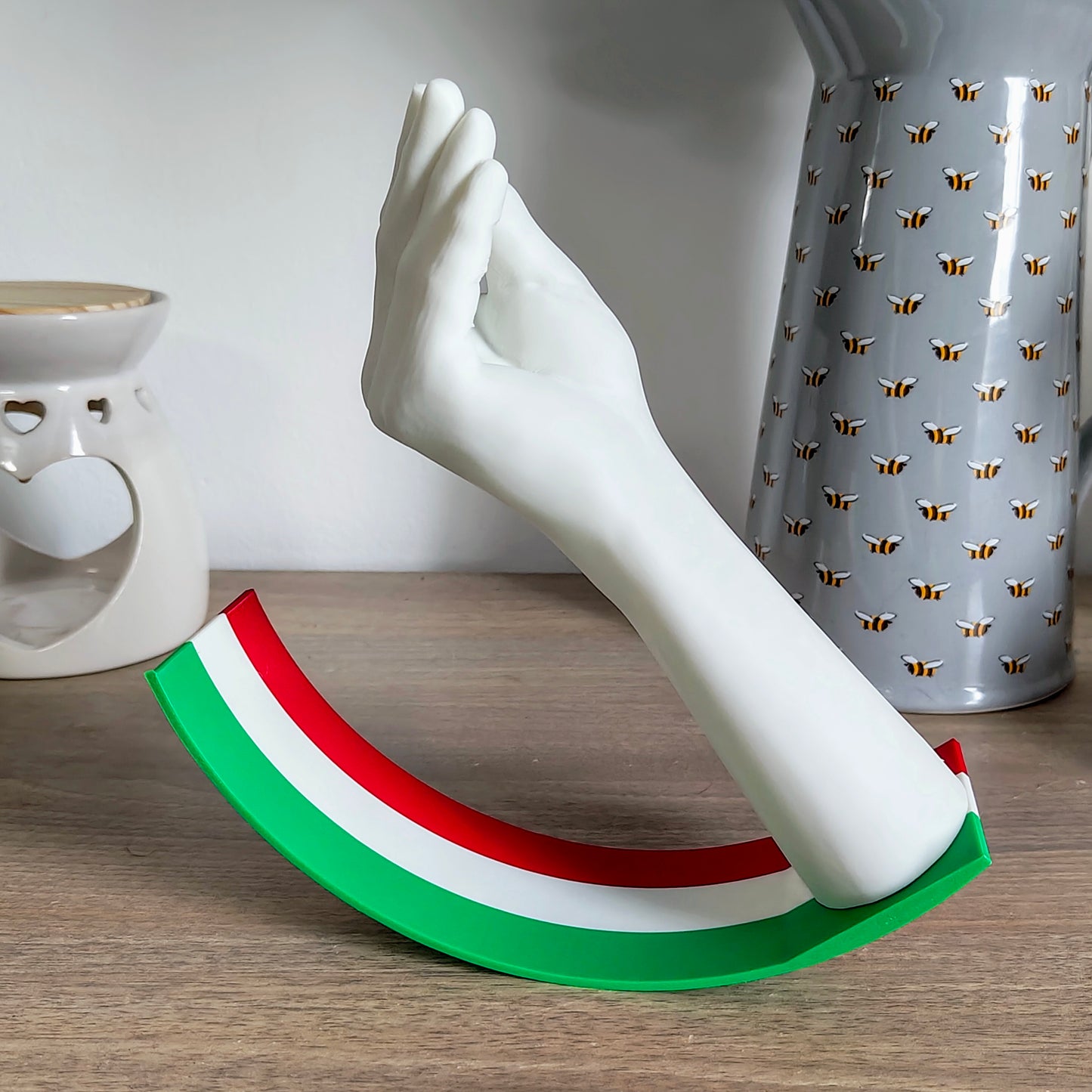 3D Printed Swinging Italian Hand Gesture - Fun Decor!