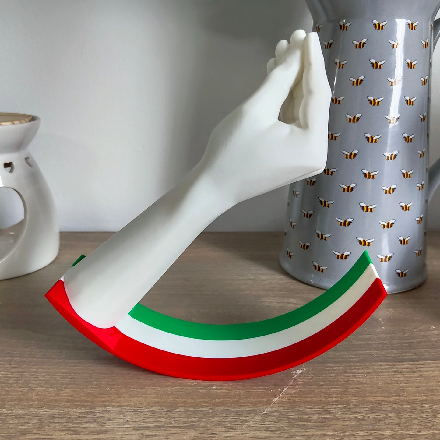 3D Printed Swinging Italian Hand Gesture - Fun Decor!