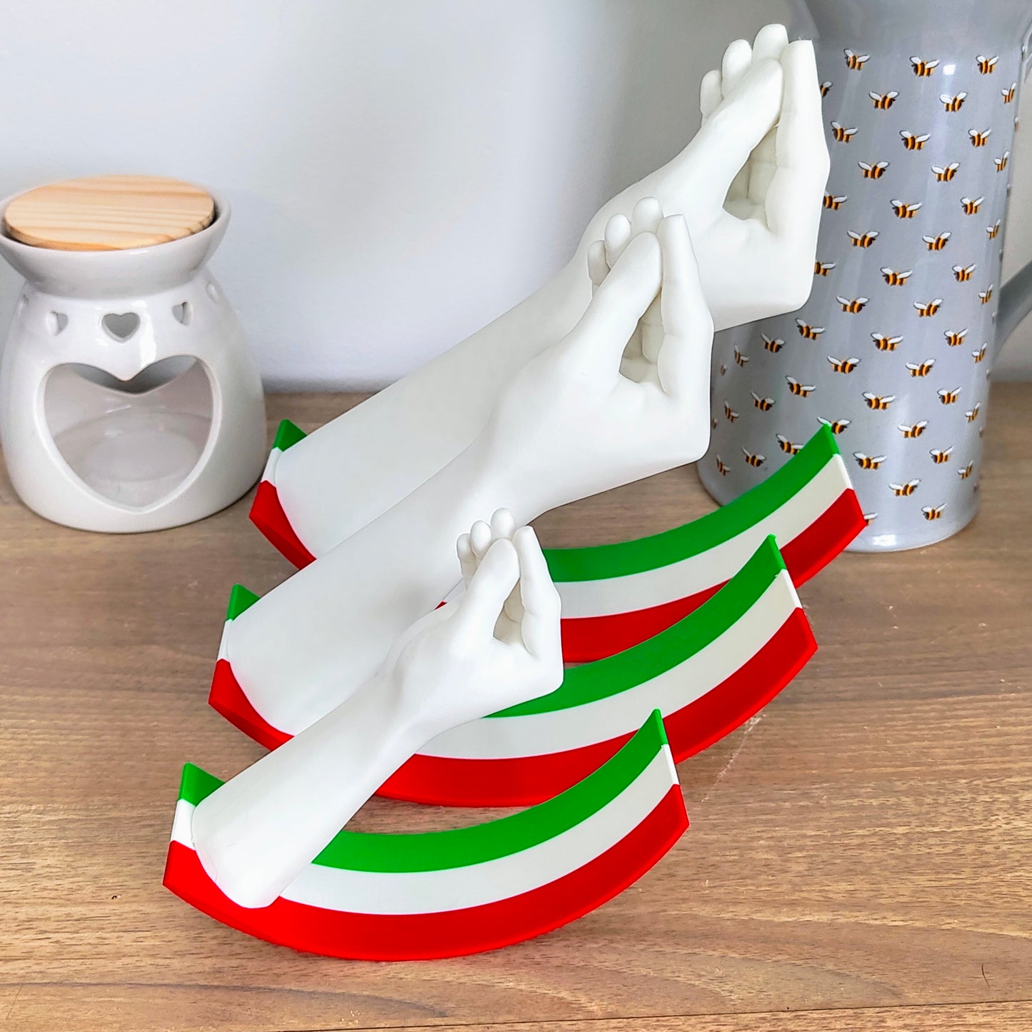 3D Printed Swinging Italian Hand Gesture - Fun Decor!