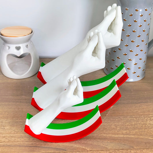 3D Printed Swinging Italian Hand Gesture - Fun Decor!
