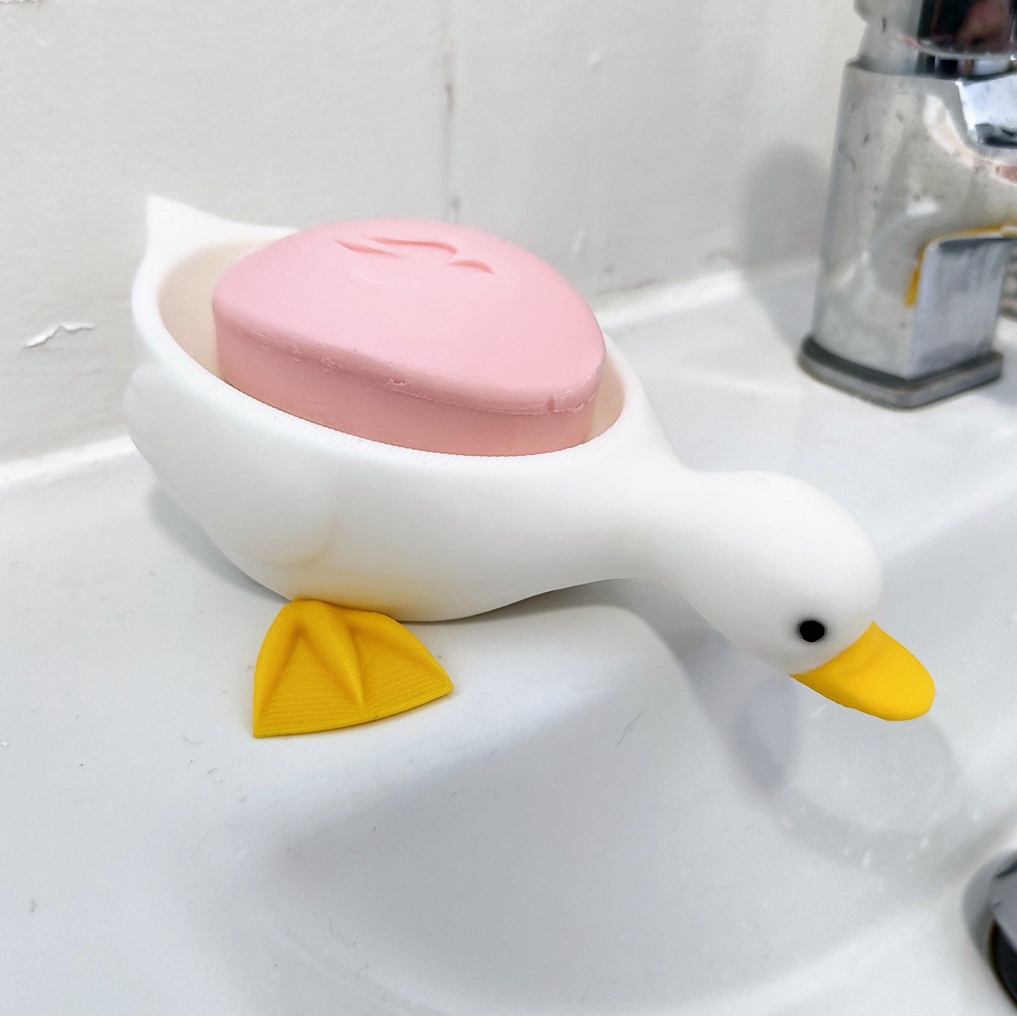 3D Printed Duck Soap Dish Fun Bathroom Decor 3D Print Land