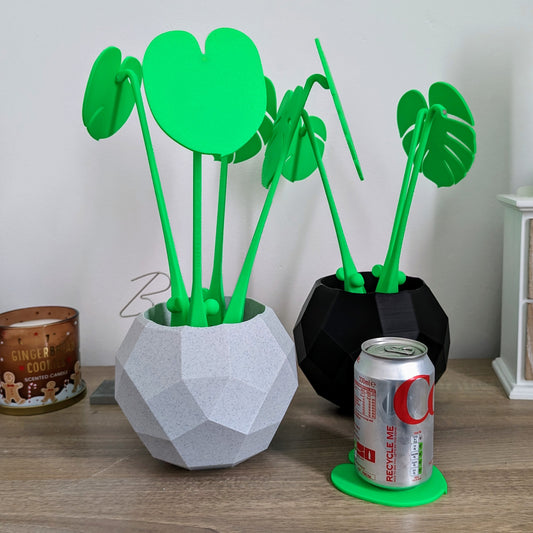 monstera-leaf-coasters-(set-of-4)-eco-friendly-3d-printed-with-magnetic-stems
