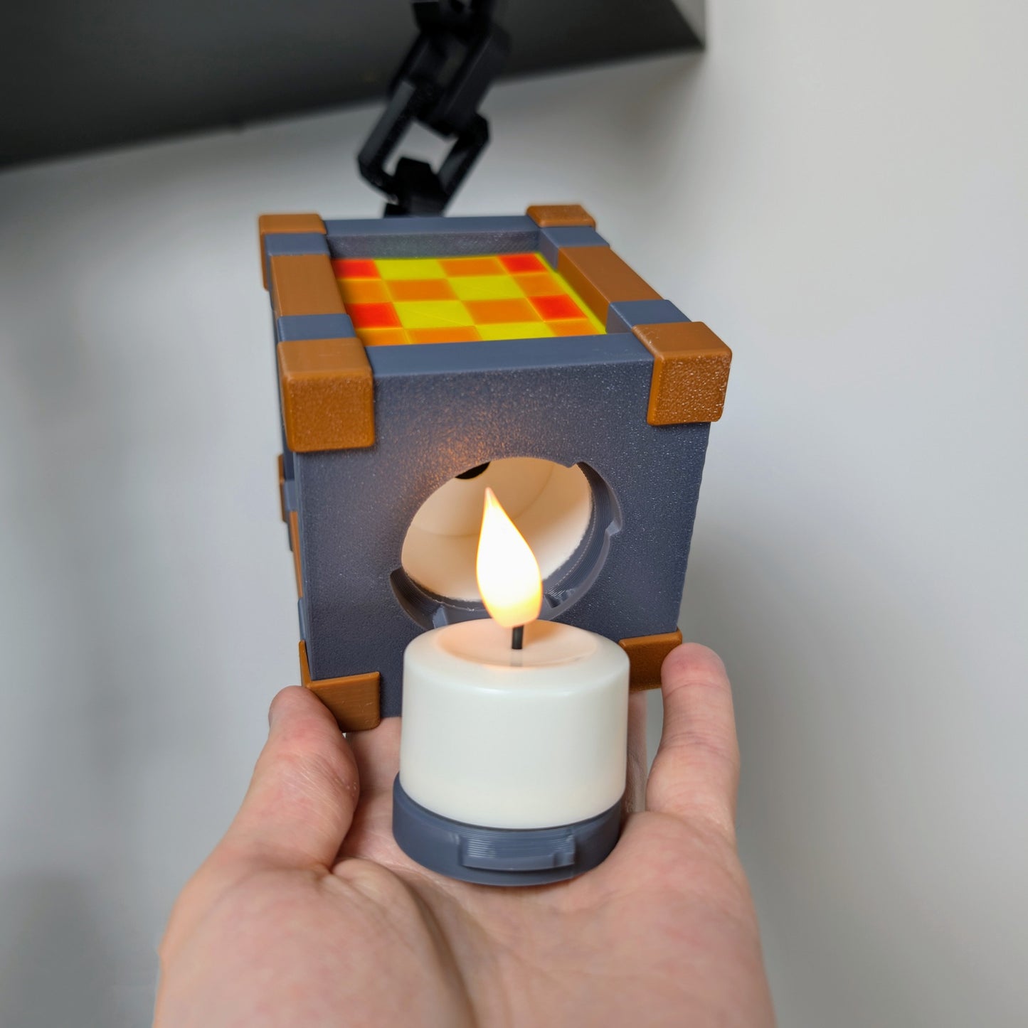 Pixel-Style Hanging Lantern | USB-C Rechargeable Wall & Ceiling Light