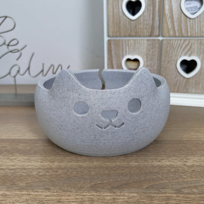 Adorable 3D Printed Cat Wool Yarn Bowl | Cute Yarn Holder