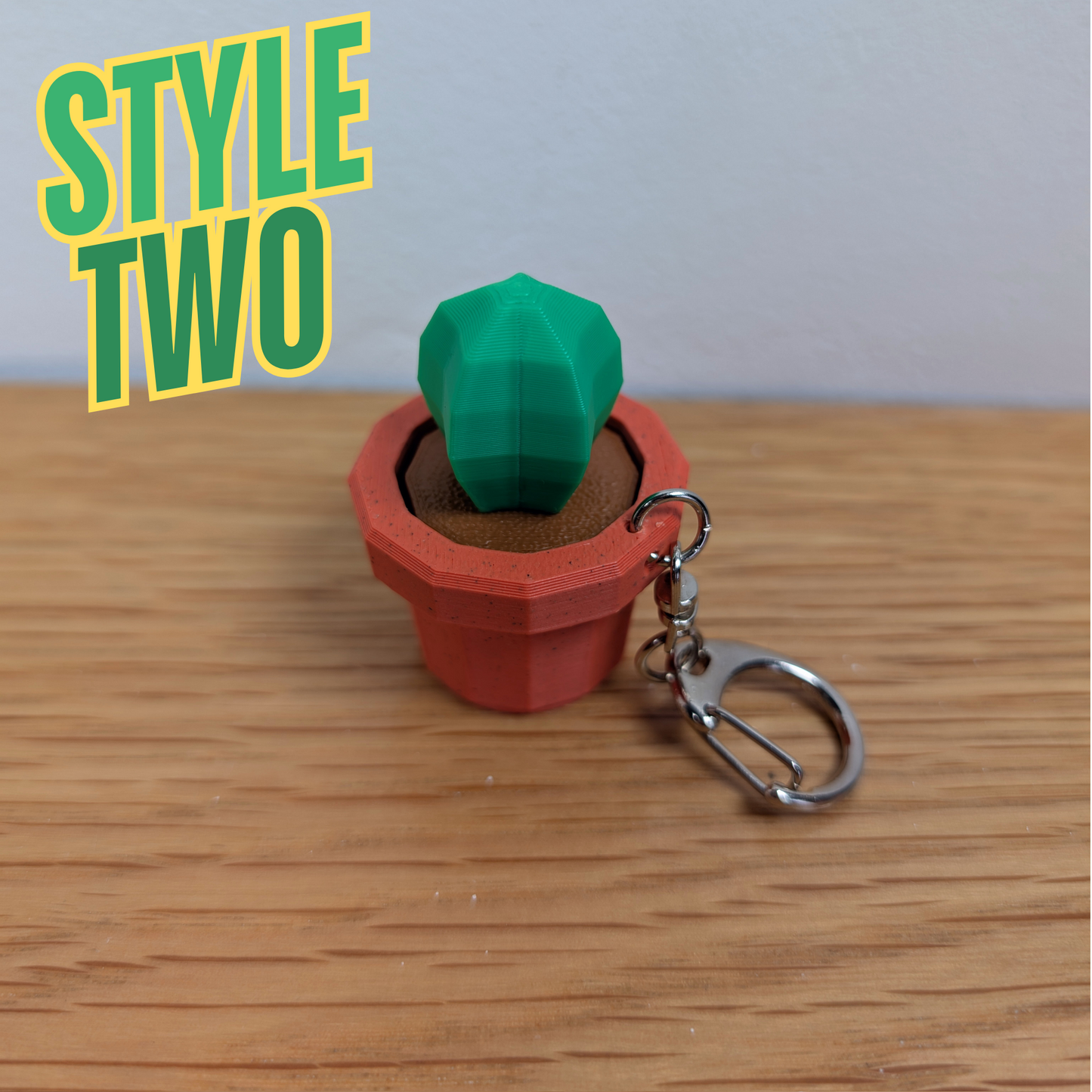 Clicky Fidget Plant Keychain – Stress Relief, Cute Succulent Toy, Fidget Keyring