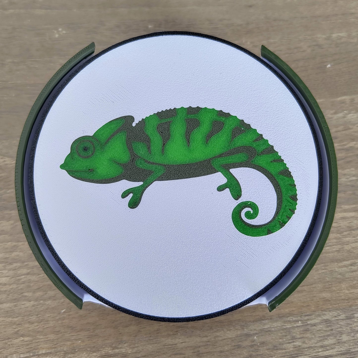 Colour-Shifting Coasters! 3D Printed Chameleon Design (Set of 4)