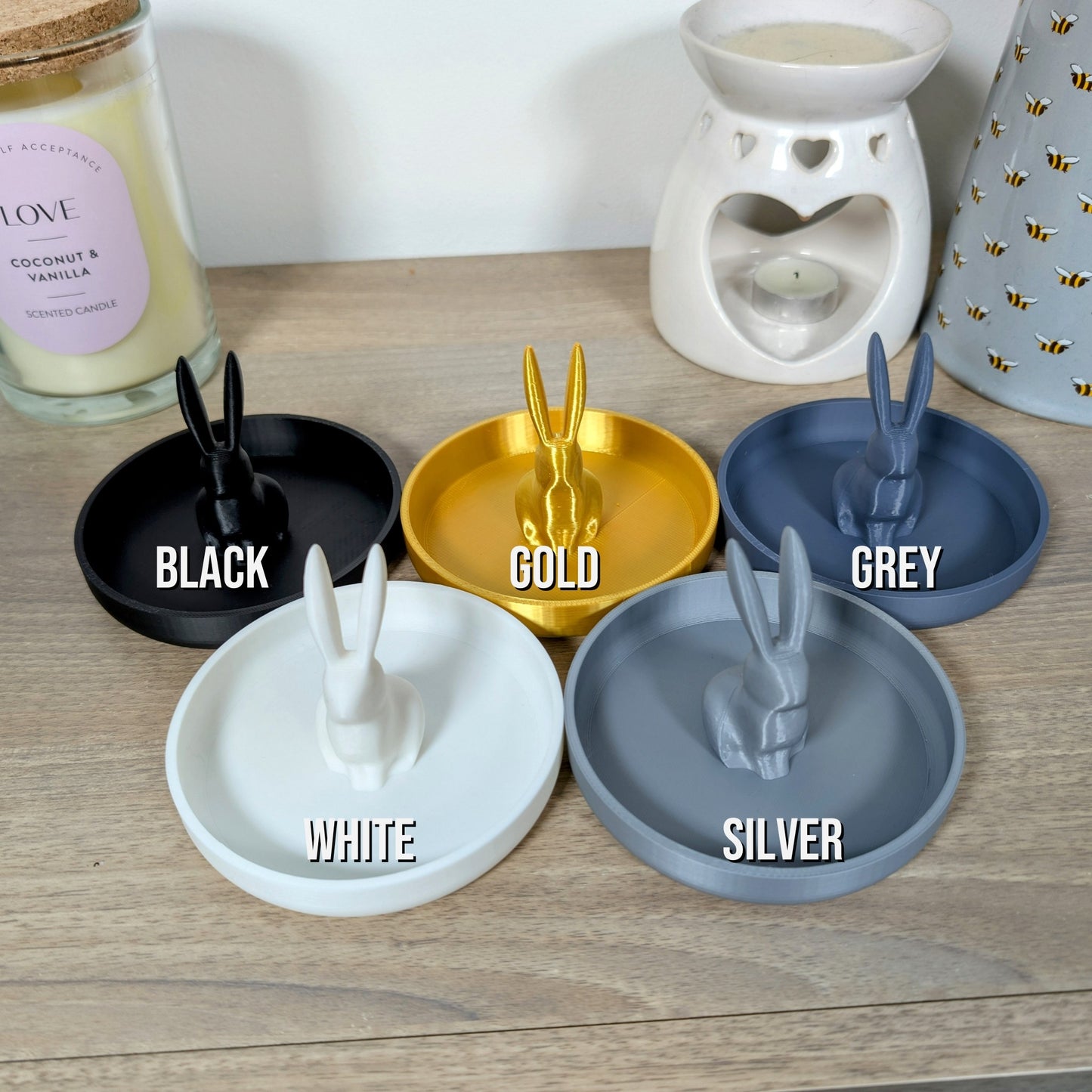 Cute Bunny Rabbit Jewellery Ring Holder | 3D Print