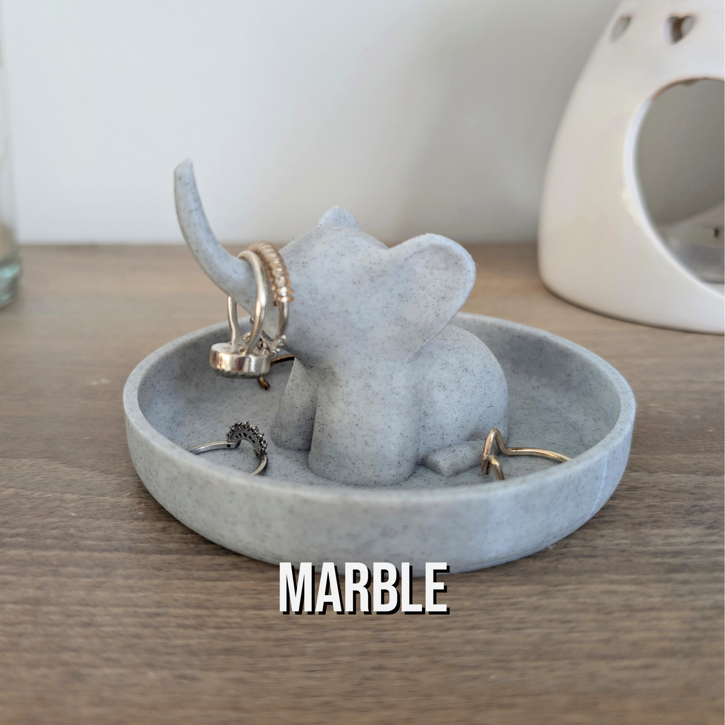 Elephant Jewellery Ring Dish Organizer Holder | 3D Printed