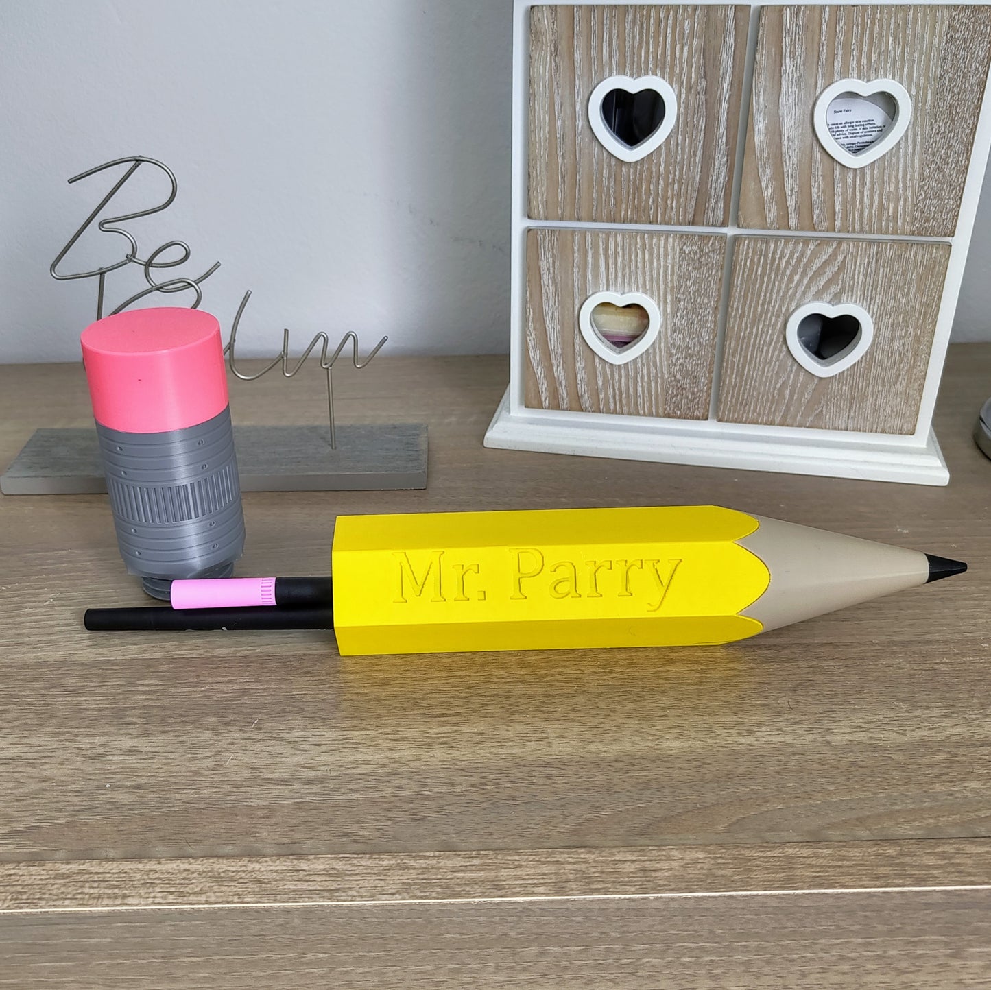 Giant Custom Name 3D Printed Pencil Case