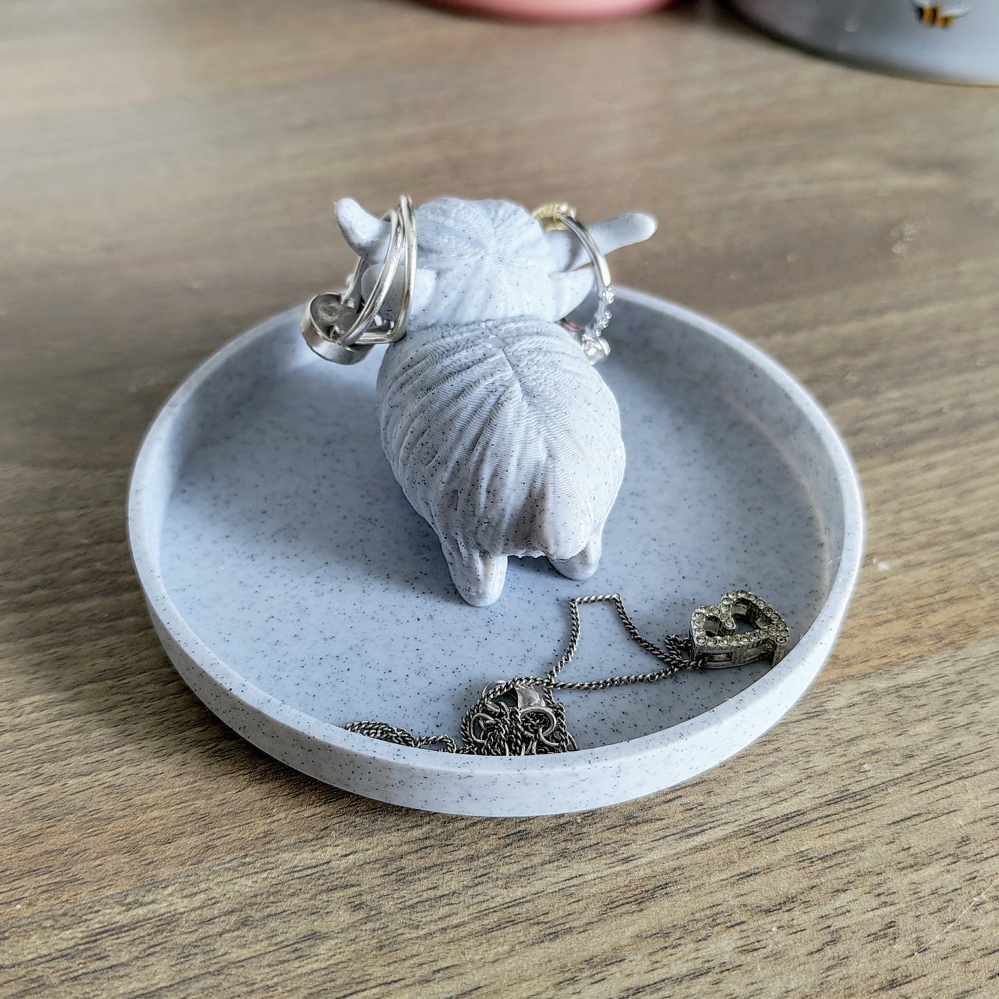 Highland cow Jewellery Ring Dish Organizer Holder | 3D Printed