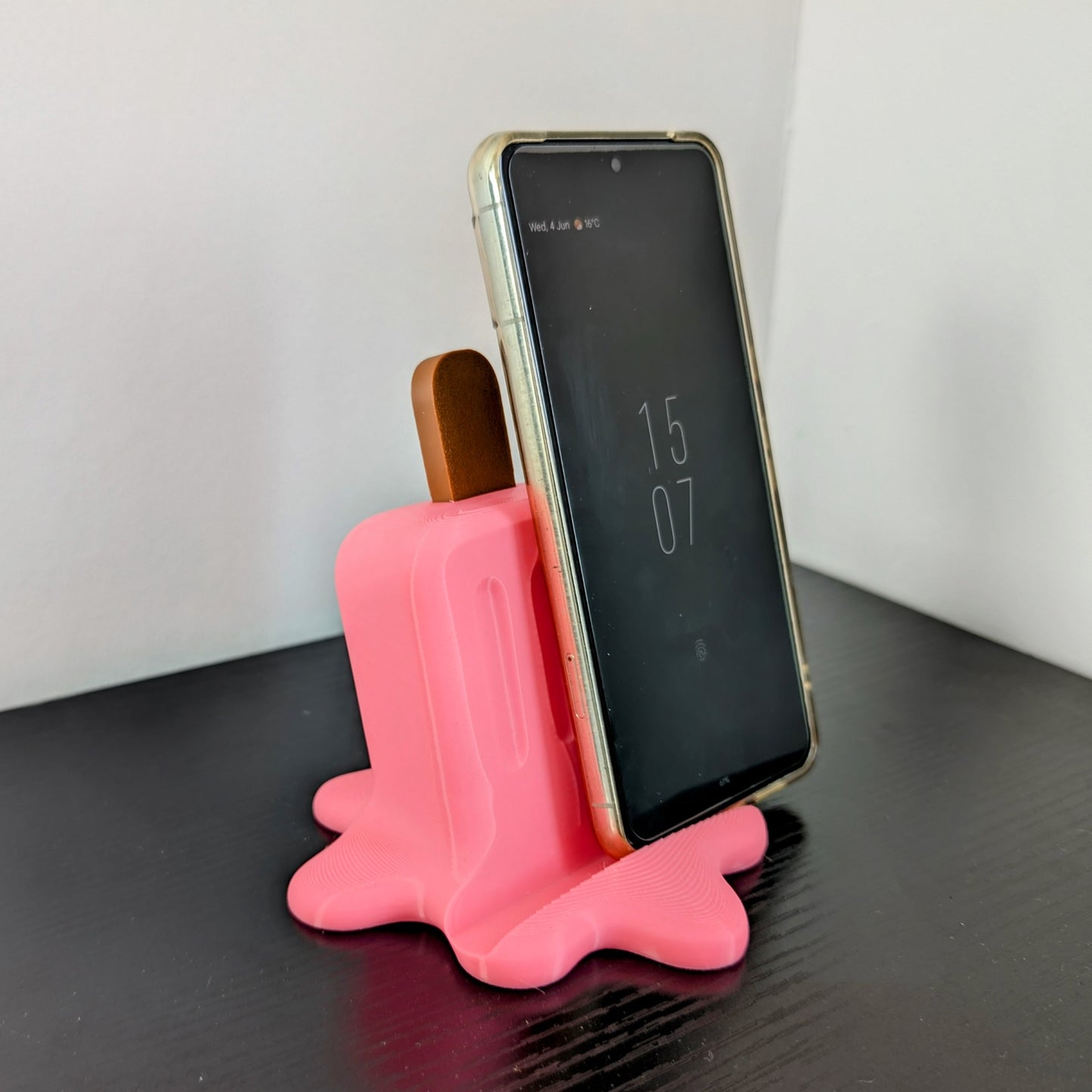 Melting Lollipop Phone Stand | Cute Candy Desk Accessory | 3D Printed Gift | Kawaii Phone Holder | Drippy Aesthetic Stand