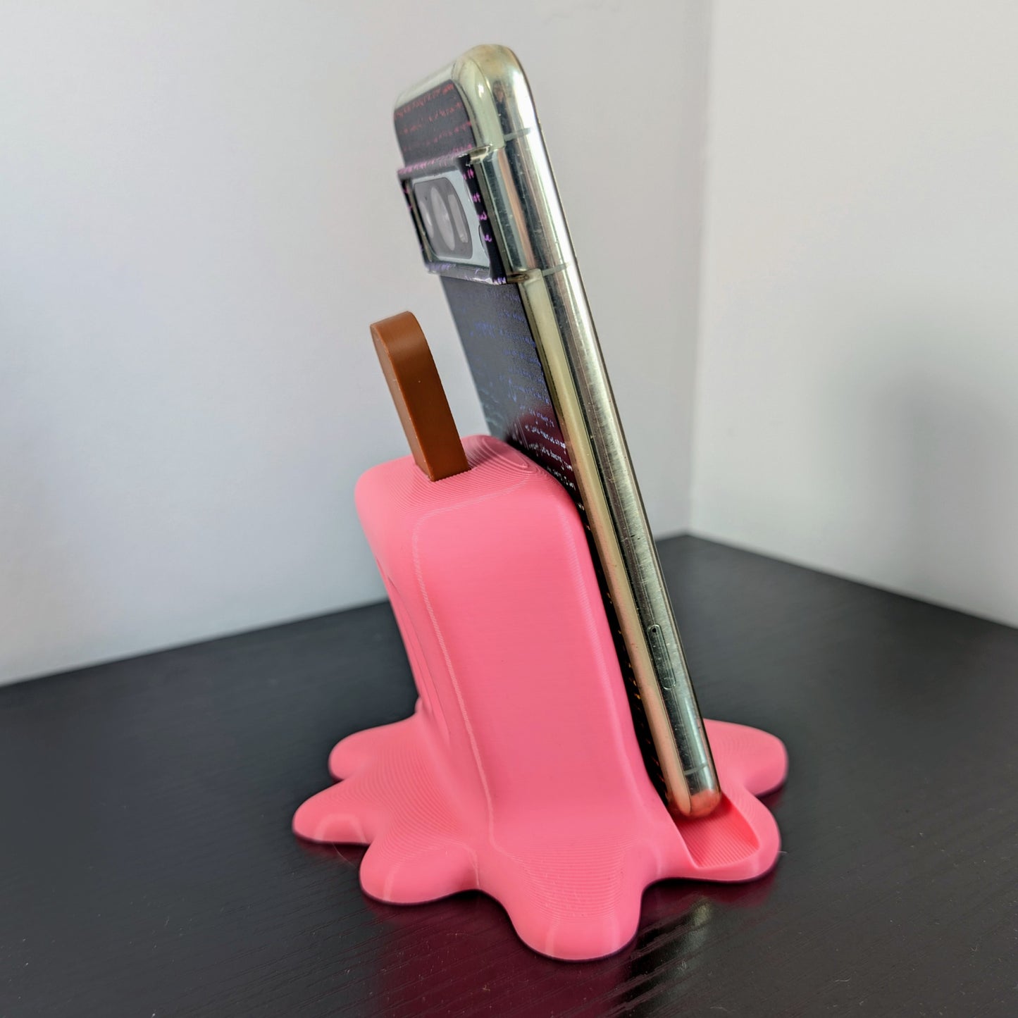 Melting Lollipop Phone Stand | Cute Candy Desk Accessory | 3D Printed Gift | Kawaii Phone Holder | Drippy Aesthetic Stand
