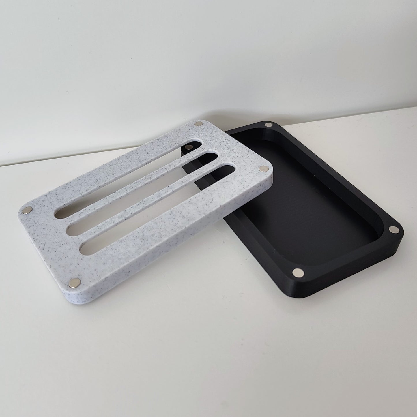 Modern 3D Printed Soap Dish with Magnetic Drain (Colour Options)