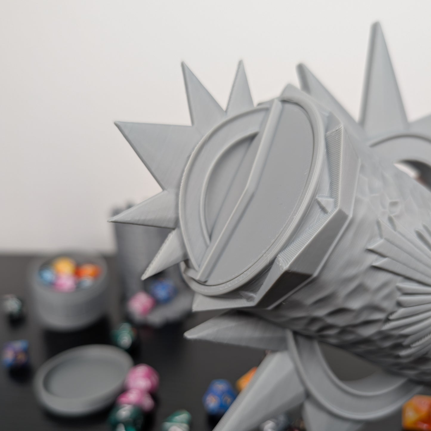 Paladin DnD Mug Dice Tower | 3-in-1 Can Holder, Dice Box & Paintable RPG Gift | 3D Printed | TTRPG Accessory