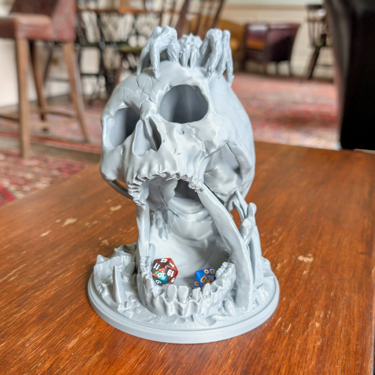 Skull Dice Tower for DnD | Gothic Tabletop Gaming Accessory