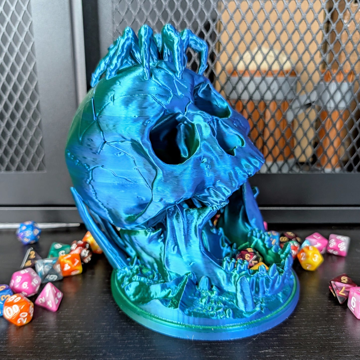 Skull Dice Tower for DnD | Gothic Tabletop Gaming Accessory