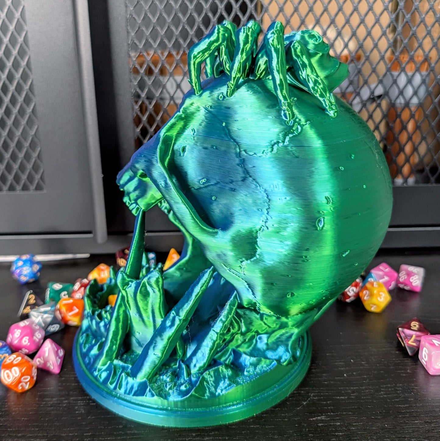 Skull Dice Tower for DnD | Gothic Tabletop Gaming Accessory