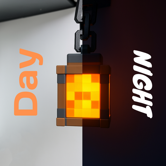Pixel-Style Hanging Lantern | USB-C Rechargeable Wall & Ceiling Light