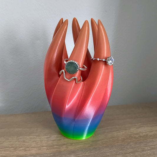 Swirly Jewellery Ring Holder | Unique 3D Printed Décor
