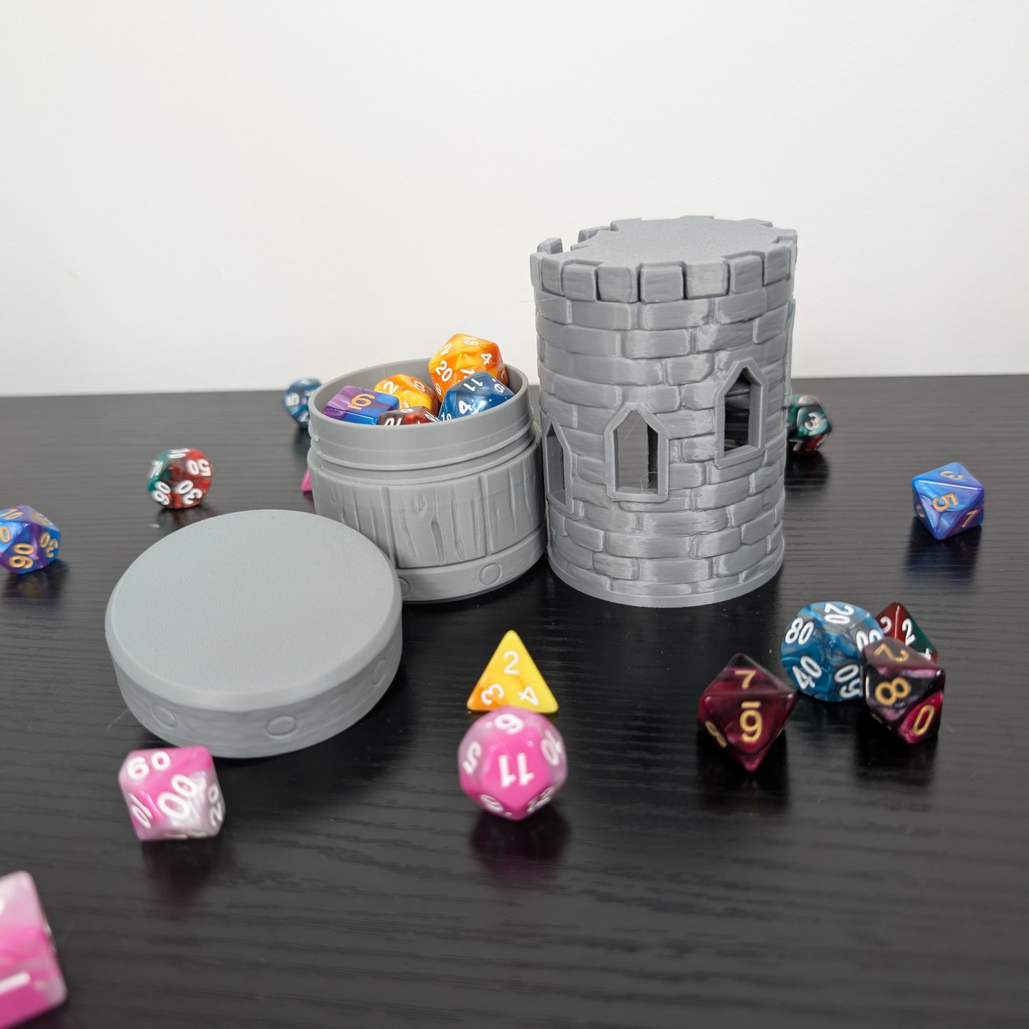 Warlock DnD Mug Dice Tower | 3-in-1 Can Holder, Dice Box & Paintable RPG Gift | 3D Printed | TTRPG Accessory