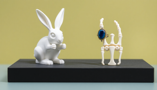 Unique 3D Printed Treasures: From Custom Rabbit Ring Holders to Skeleton Hand Jewelry and Beyond