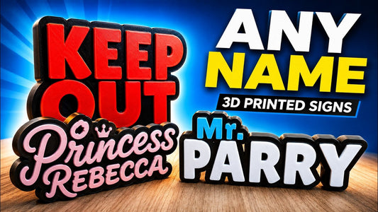 Design Your Own 3D Printed Signs