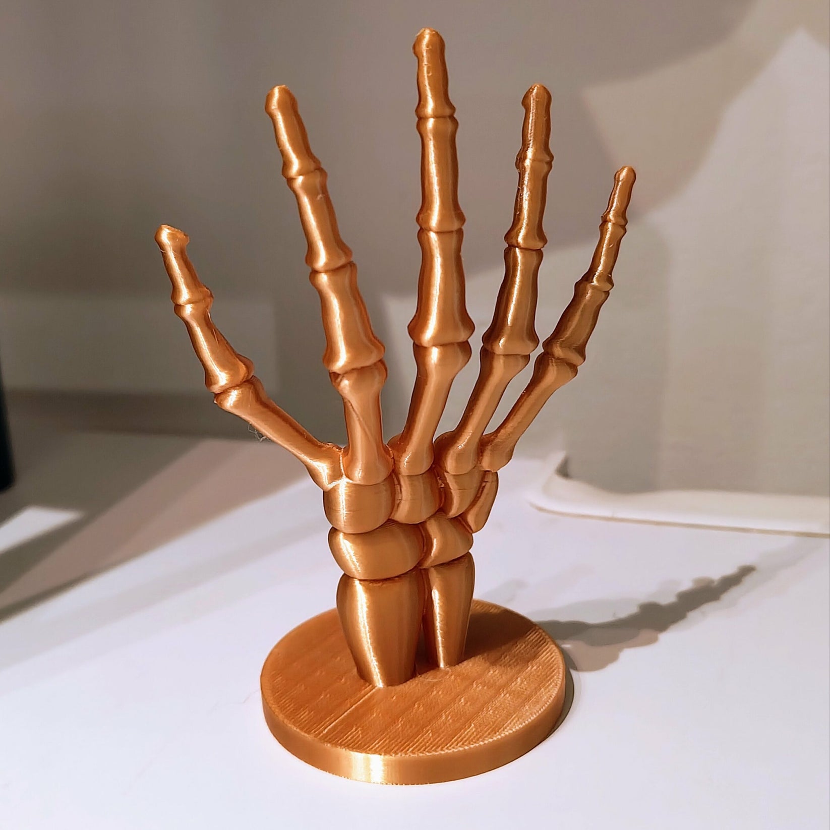 3D Printed Skeleton Hand Ring Holder | Gothic Decor – 3D Print Land