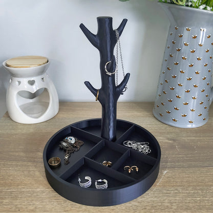 3D Printed Jewellery Organizer with Tray & Tree Display