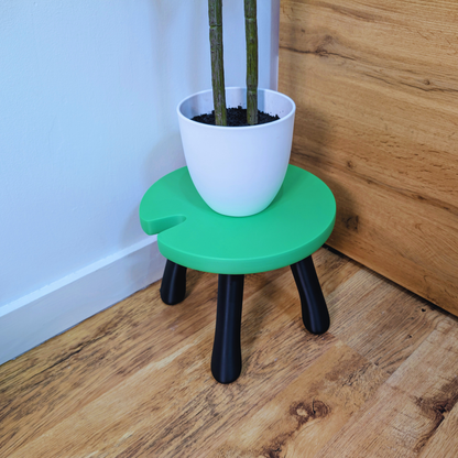 3D Printed Lily Pad Plant Stool – Strong DIY Nature-Inspired Stand with Felt Pads | Quirky Indoor Plant Display | 20cm & 30cm Sizes