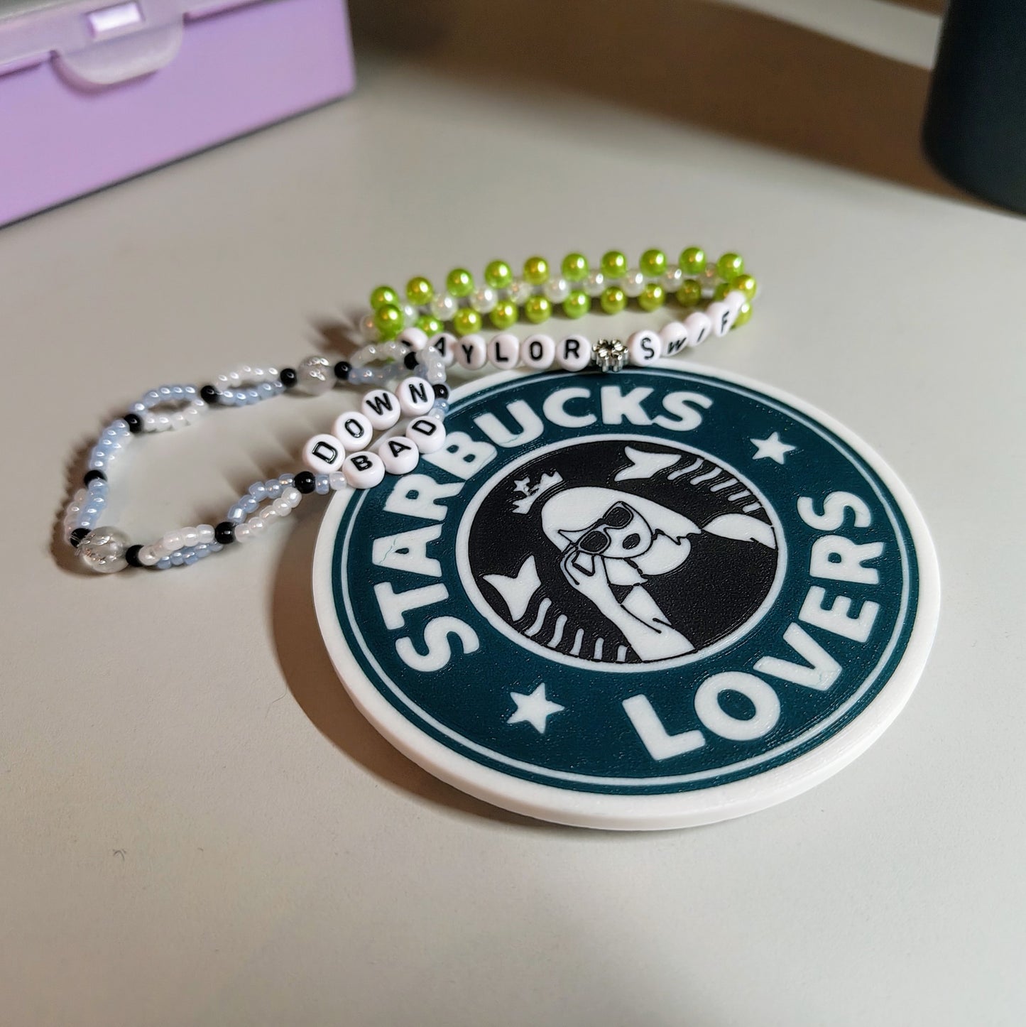 3D Printed Taylor Swift "Starbucks Lovers" Coasters - Perfect Gift for Swifties!