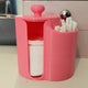 3D printed cotton pad and Q-tips holder in white showing two compartments