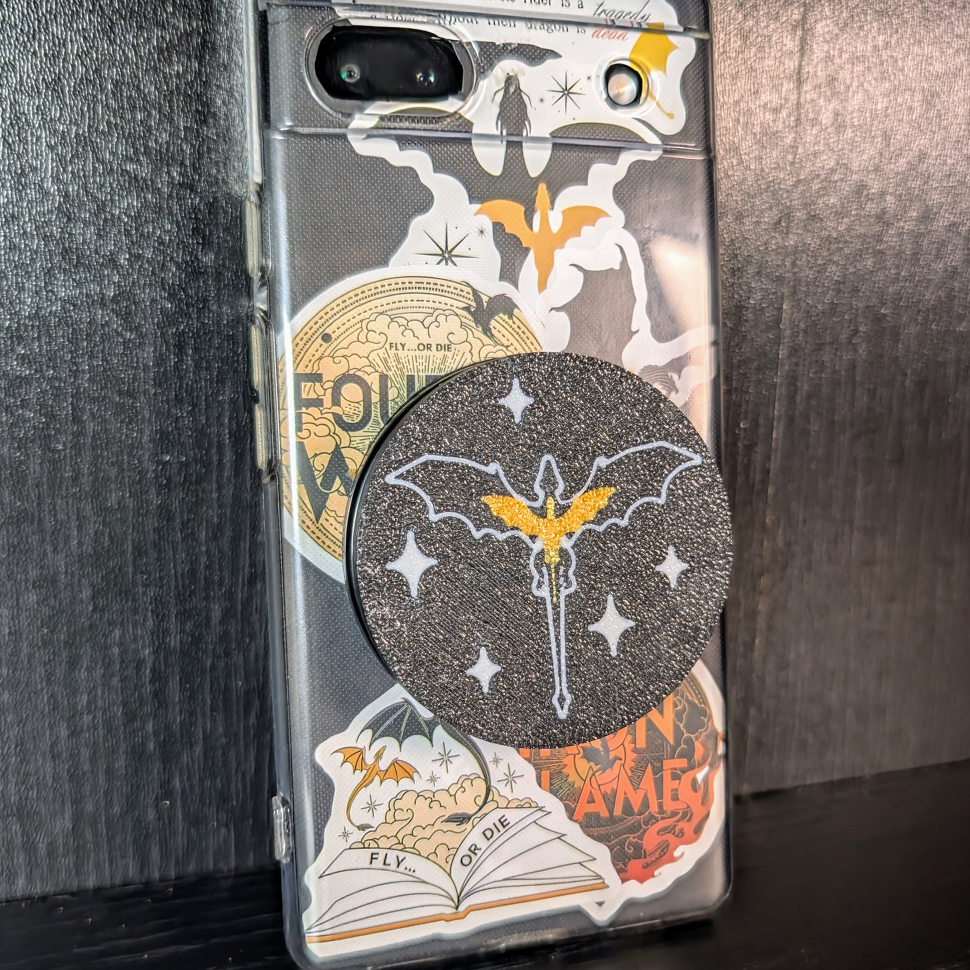 ACOTAR & Fourth Wing 3D Printed Phone Grips ACOTAR & Fourth Wing 3D Printed Phone Grips