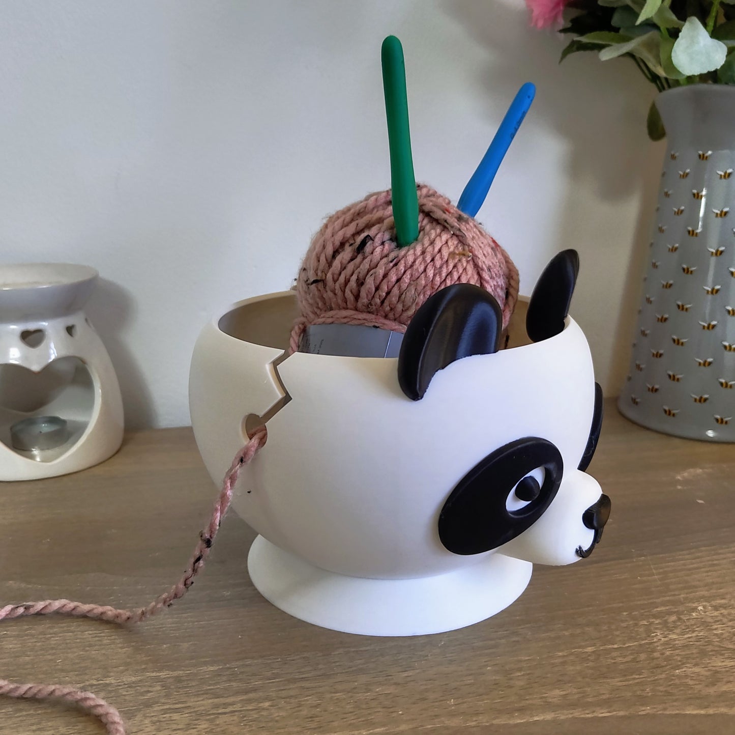 Cute Panda Yarn & Crochet Bowl – Adorable Knitting & Crochet Organiser