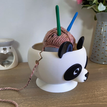 Cute Panda Yarn & Crochet Bowl – Adorable Knitting & Crochet Organiser