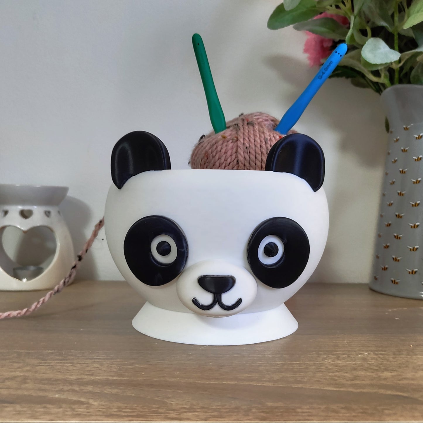 Cute Panda Yarn & Crochet Bowl – Adorable Knitting & Crochet Organiser