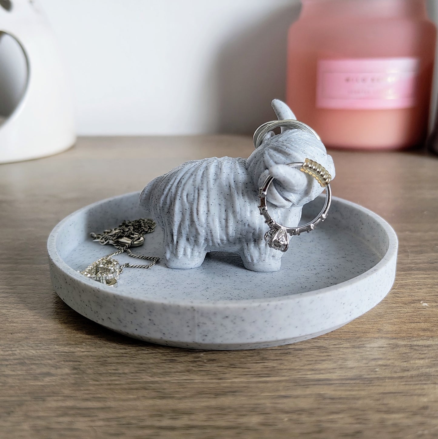 Highland cow Jewellery  Ring Dish Organizer Holder | 3D Printed