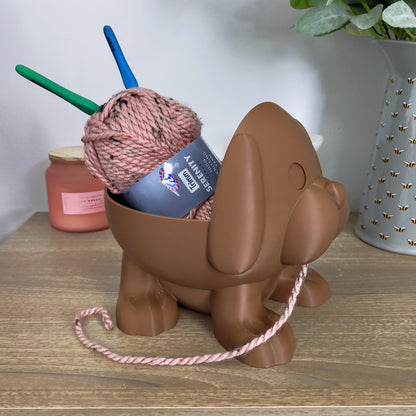 Large Dog Yarn & Crochet Bowl – Cute Knitting Companion