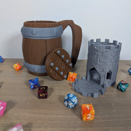 Tavern Mug Dice Tower & Can Holder – Perfect for Tabletop RPGs