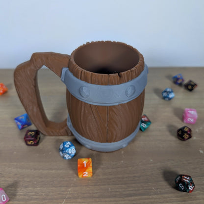 Tavern Mug Dice Tower & Can Holder – Perfect for Tabletop RPGs