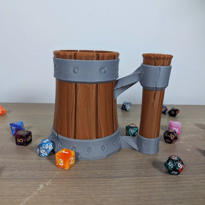 Tavern Mug Dice Tower & Can Holder – Perfect for Tabletop RPGs