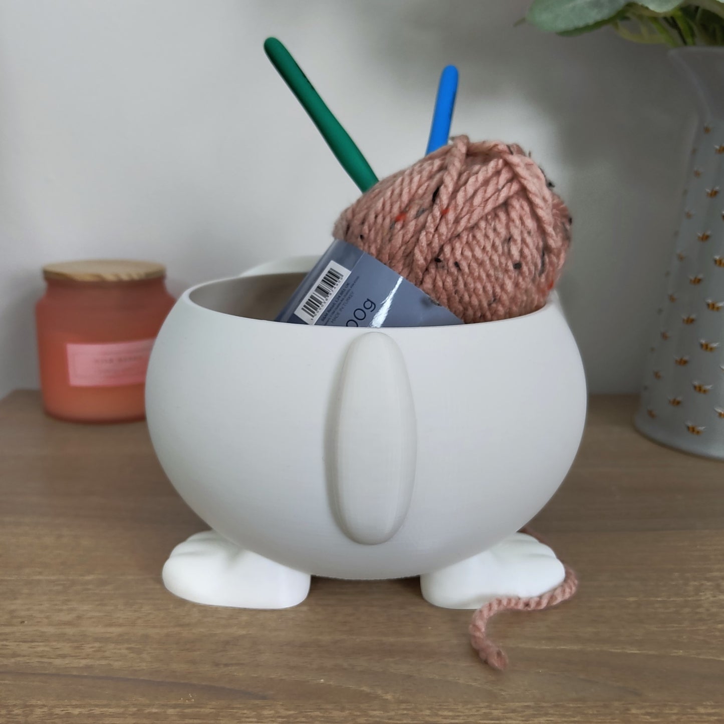 Cute Dog Yarn & Crochet Bowl – Perfect Knitting & Crochet Companion